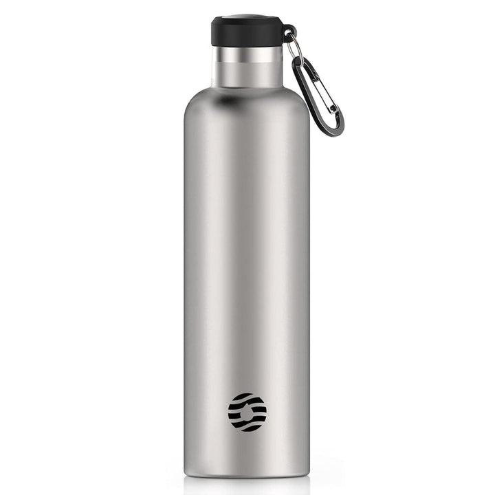 Double Großer Öffnung Thermoskanne 1000ml, Silber - FJBottle-German